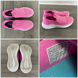 Skechers girls Vibrant Pink Slip-ins Sneakers